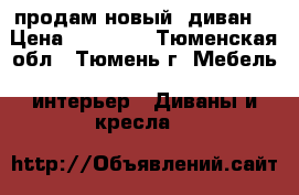 продам новый  диван  › Цена ­ 25 000 - Тюменская обл., Тюмень г. Мебель, интерьер » Диваны и кресла   